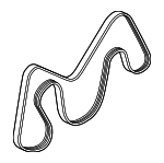 LR186378 - : Serpentine Belt for Land-Rover Image