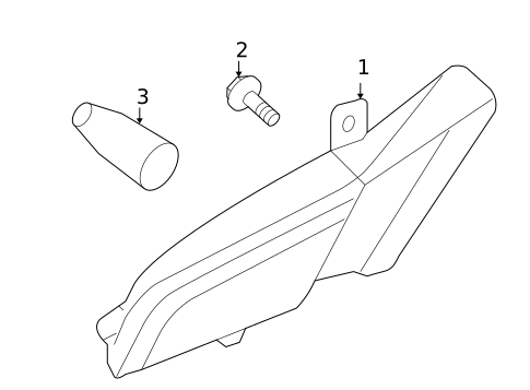 Side Marker Lamps for 2010 Porsche Cayenne #0