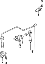 3370566D00 - Electrical: Plug Wire Set for Suzuki Image