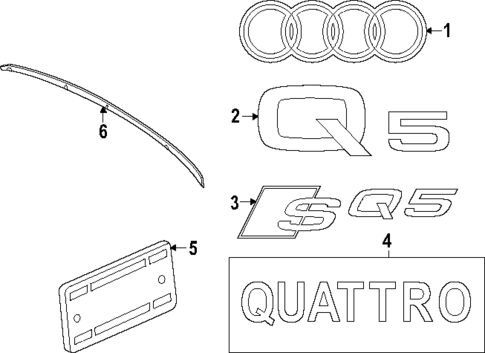 Exterior Trim - Lift Gate for 2025 Audi Q5 Sportback #0