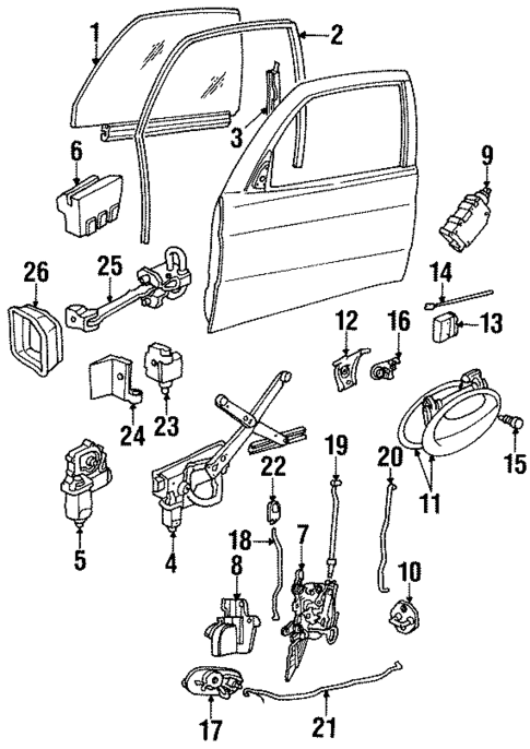 Front Door for 1998 Saab 900 #0