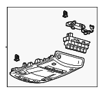 HC3Z28519A58LCE - Body: Overhead Console for Ford: F-450 Super Duty Image