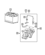 68605854AC - Electrical: Battery Tray for Mopar Image