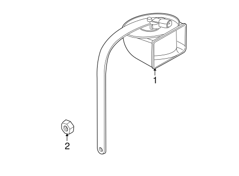 Horn for 2008 BMW X5 #0