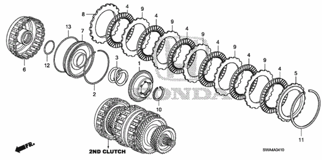 AT Clutch (Second) for 2008 Honda CR-V #0