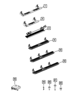 68361655AA - Exterior Ornamentation: Power Running Board, Left for Ram: 2500, 3500 Image