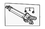 5H1955023D - Body: Motor &amp; Linkage for Volkswagen Image