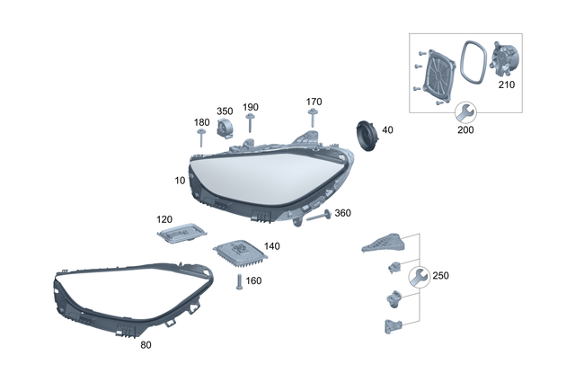 2069066303 - Electr. System: Lamp Unit for Mercedes-Benz: 300C, 300CD, C300, C43 AMG, C63 AMG S E Performance Image image