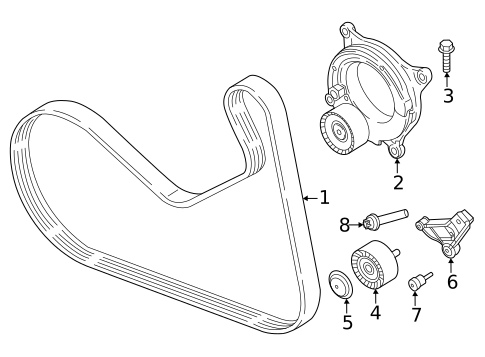 Belts & Pulleys for 2025 BMW M3 #0