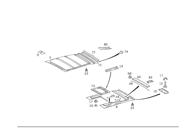 453 - Covering and Lining: Tapping Screw for Mercedes-Benz Image image