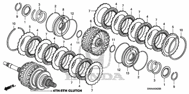 AT Clutch (Fourth-Fifth) for 2007 Honda CR-V #0