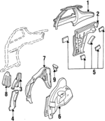 12365192 - Body: Inner Quarter Panel for Oldsmobile: Achieva Image