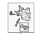 5QM615423A - : Disc Brake Caliper for Volkswagen: Golf, Golf Alltrack, Golf SportWagen, Passat Image
