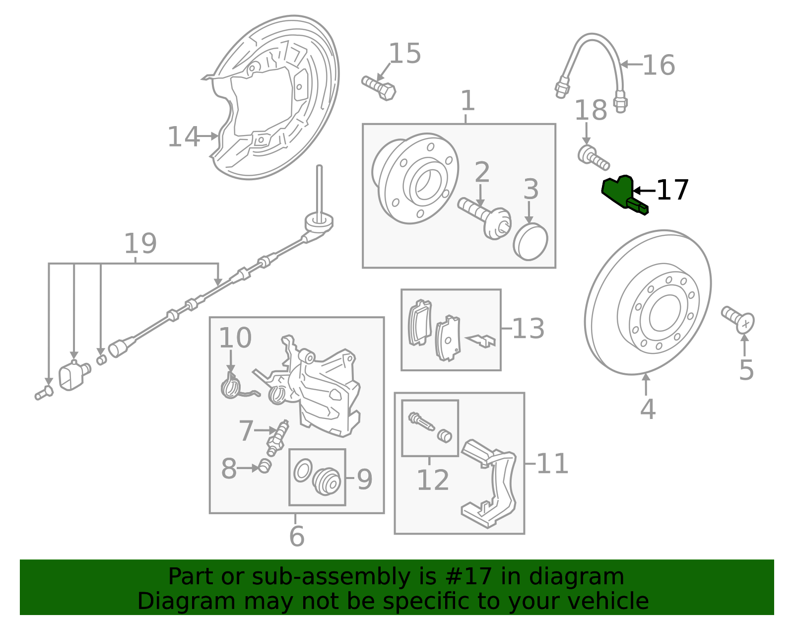 WHT-003-859-C - ABS Wheel Speed Sensor 2005-2019 Volkswagen ...