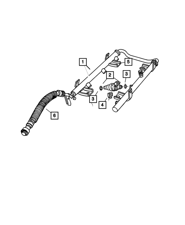 « 4861498AD – Fuel : Carburant Rampe pour Mopar Image »