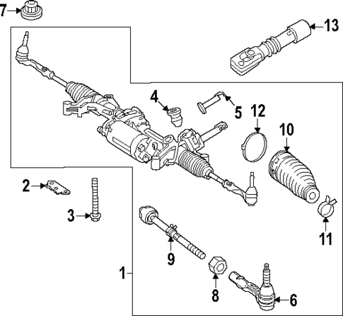 Steering Gear & Linkage for 2024 Mercedes-Benz EQS 580 SUV #0