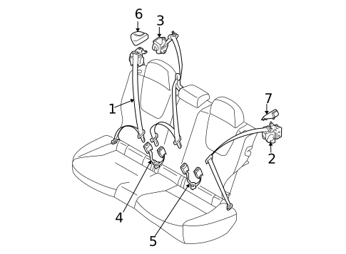 Seat Belt for 2018 Subaru Forester #0