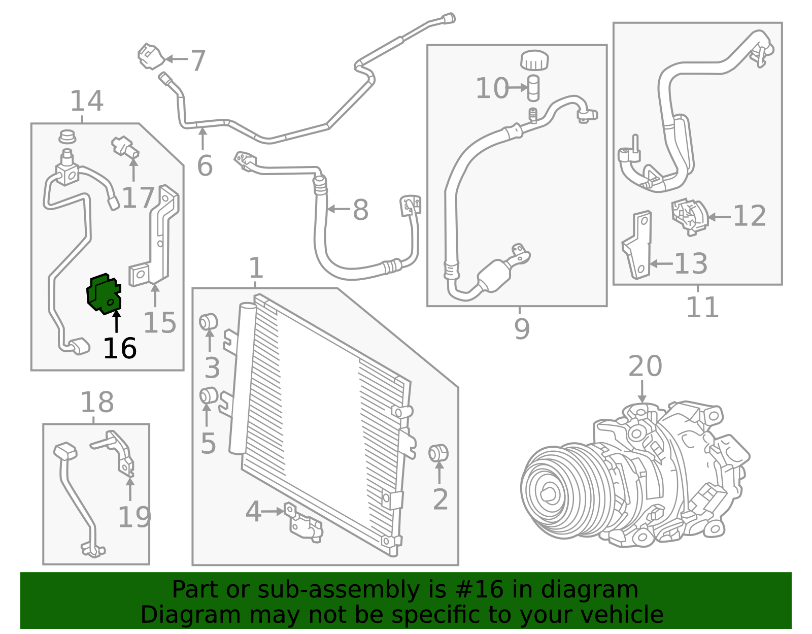 88718-58050 - A/C Refrigerant Line Clamp 2023-2026 Toyota | Elmhurst ...