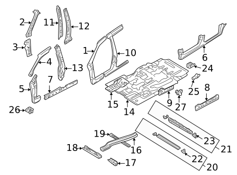 Rocker Panel for 2001 Mazda MPV #0