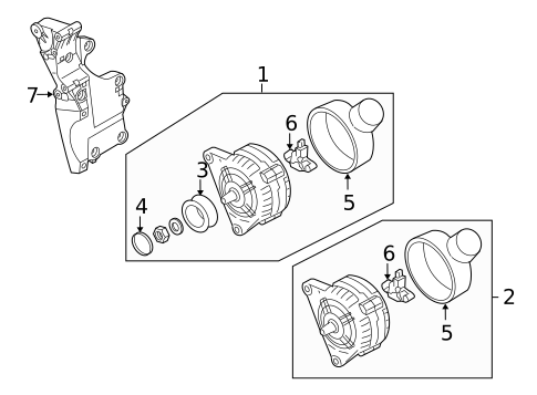 Alternator for 2009 Audi TT Quattro #0
