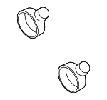 6B903193B - Electrical: Rear Cap for Audi: A3, A3 Quattro, A4, A4 Quattro, TT, TT Quattro, TTS Quattro Image