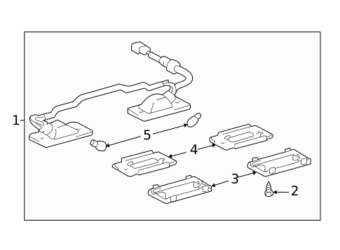 License Lamps for 2006 Toyota Highlander #0
