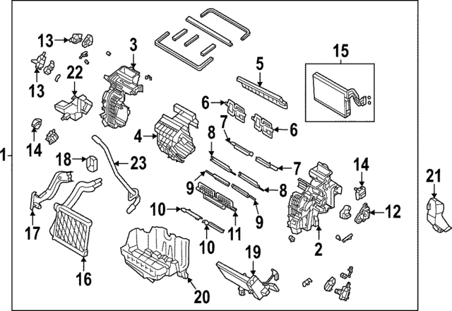 97200XG000 - : AC &amp; Heater Assembly for Kia Image