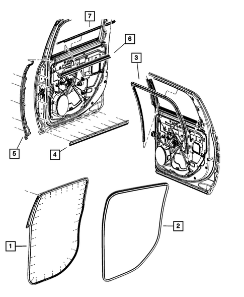 Weatherstrips and Seals for 2024 Ram 3500 #2