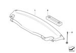 51467146370 - Vehicle Trim: Parcel Shelf, Rear for Mini Image
