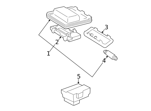 Overhead Console for 1999 Toyota Solara #0