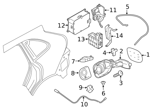 Quarter Panel & Components for 2018 Porsche Cayenne #1