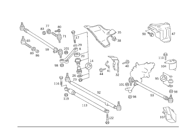 1244630532 - : Shock Absorber for Mercedes-Benz Image