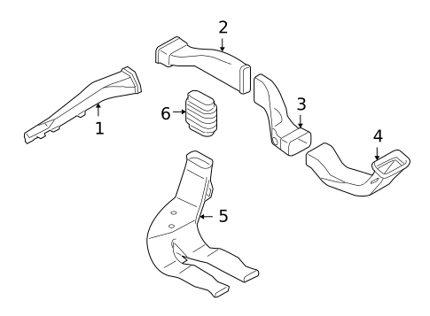 Ducts for 2010 Saab 9-3X #0