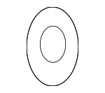 11058H1001 - : Engine Cylinder Head Bolt Washer for Nissan: 240SX, Altima, Axxess, D21, Frontier, Pickup, Xterra Image