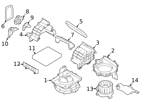 Blower Motor & Fan for 2024 Subaru Ascent #0