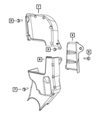 4892654AB - 1.4L Gas; Engine: Timing Belt Cover, Upper for Fiat: 500 Image