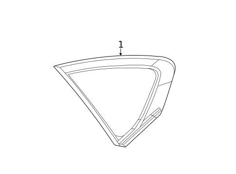 Glass & Hardware for 2014 INFINITI Q70 #1