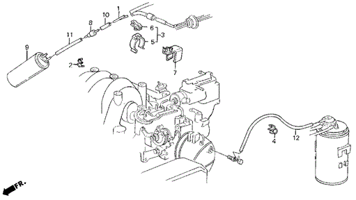 Vacuum Tank (86-87) for 1987 Acura Legend #0