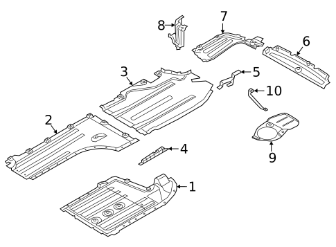 Under Cover & Splash Shields for 2024 BMW X6 #0