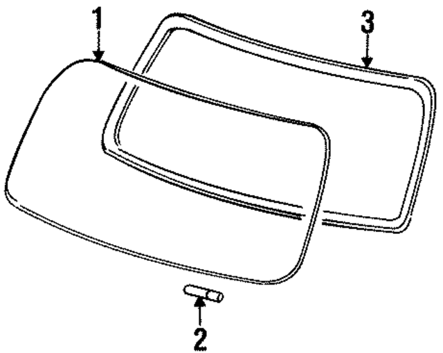 15699971 - Body: Windshield for GM Image