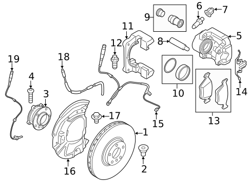 Front Brakes for 2015 BMW X5 #1