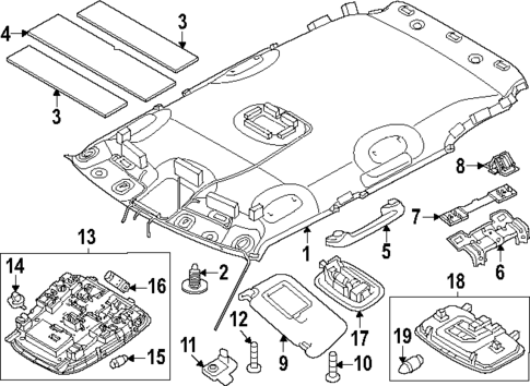 Interior Trim - Roof for 2023 Kia Niro EV #0