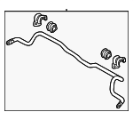54810GI000 - Suspension: Stabilizer Bar for Genesis: GV60 | Hyundai: Ioniq 5 Image