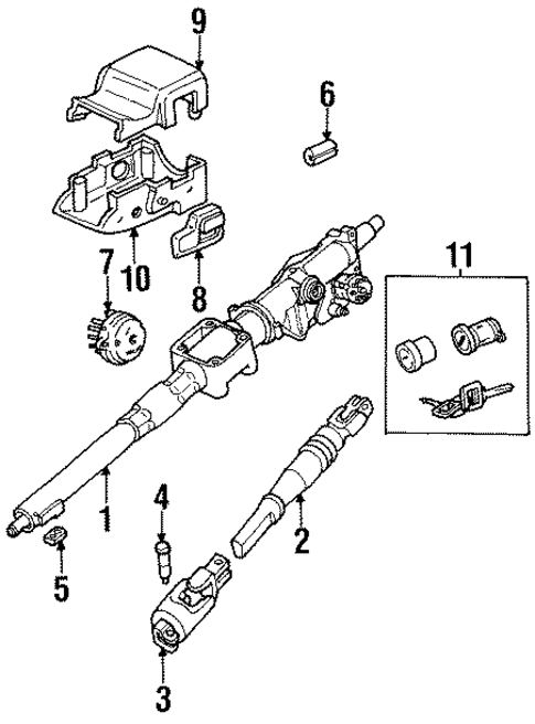 Steering Column Assembly for 1995 Volvo 960 #0