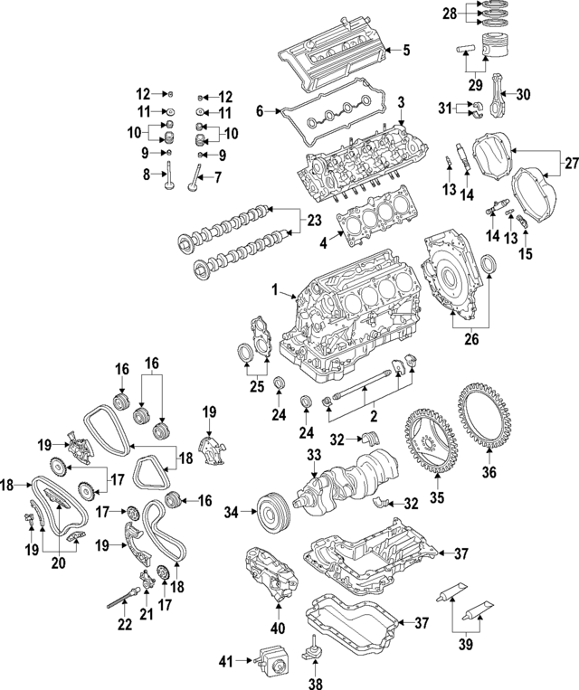 6E109465AM - : Timing Chain for Audi Image