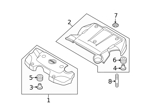 Engine Appearance Cover for 2007 Nissan 350Z #2