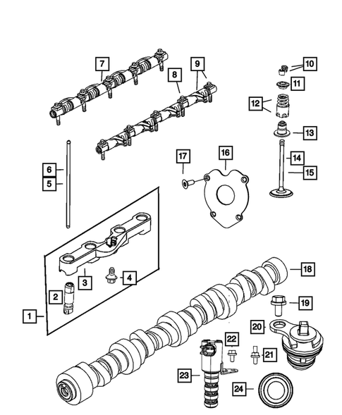 Camshaft and Valve for 2018 Ram 3500 #0