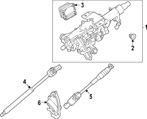 Steering Column Assembly for 2025 Toyota Sequoia #0