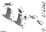 51435A24623 - Vehicle Trim: Air Vent B-Pillar Left for BMW Image