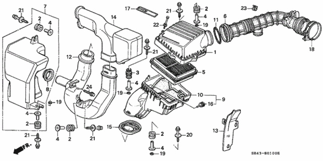 Air Cleaner for 1993 Honda Civic #0